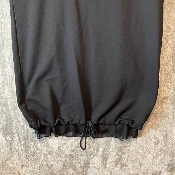 Diesel Sheer Panel Knit Dress Size Small Black Short Sleeve Women's - Picture 8 of 8